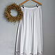 Order Cambric base petticoat with lace. ZanKa. Livemaster. . Skirts Фото №3