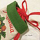 Новогодний носок-мешочек "Белочка с грибочками". Подарочная упаковка. ot Natalis. Ярмарка Мастеров.  Фото №5