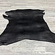 Capra Crocco Black (0,8-1,0 мм), цв. Черный, натуральная кожа. Кожа. Prima Pelle (Марина). Ярмарка Мастеров.  Фото №4