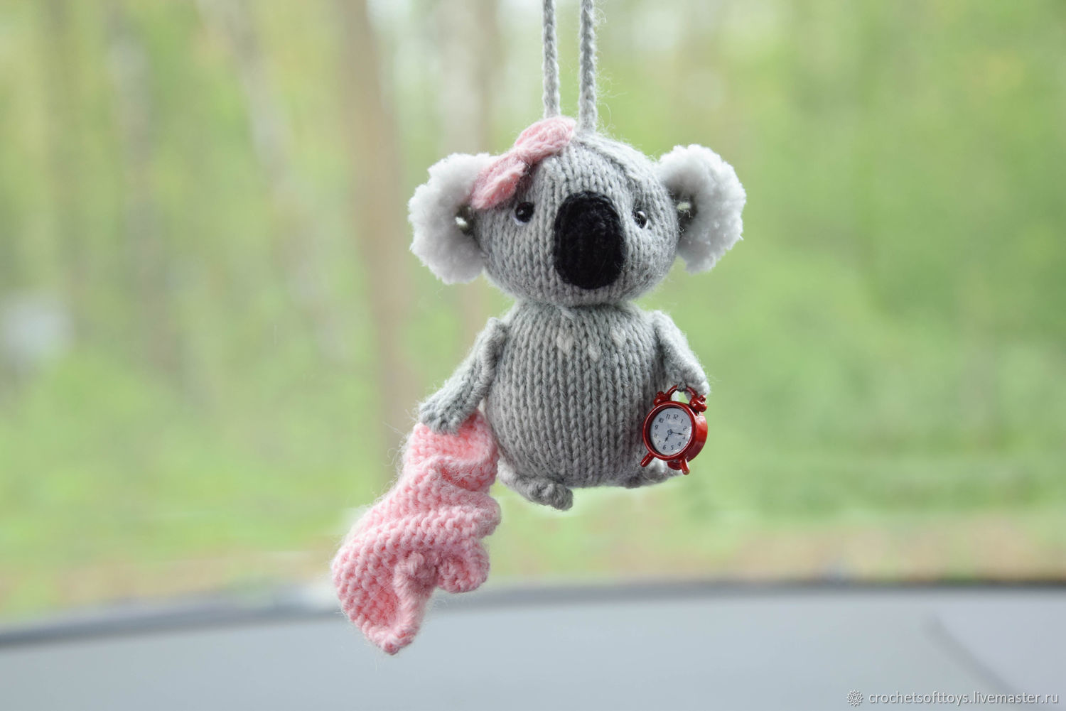 Koala Christmas tree toy, suspension in the car on the mirror, koala toy, Car souvenirs, Moscow,  Фото №1
