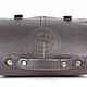 Leather briefcase 'Sorbonne' black. Brief case. Russian leather Guild. My Livemaster. Фото №6