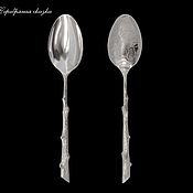 Посуда handmade. Livemaster - original item Silver tablespoon Bears. Handmade.