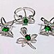 kit 'Funny Dragonfly' 925 sterling silver. Jewelry Sets. Stylish silver. Online shopping on My Livemaster.  Фото №2