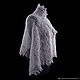 Order Stole from goat's fuzz of 'Gray gossamer'. Sheep and goat skins. Livemaster. . Wraps Фото №3