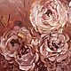Oil painting of a rose on a brown background, Pictures, Chita,  Фото №1