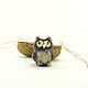 Micro owl height 3 cm mini owl dollhouse. Car souvenirs. Dolls Elena Mukhina. My Livemaster. Фото №5