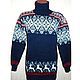 Sweater with reindeer and Norwegian ornament knitted, Sweaters, Moscow,  Фото №1