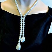 Украшения handmade. Livemaster - original item Pearl necklace tie with Baroque pearls. Handmade.