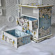 BUTTERFLY mini chest of drawers for tarot cards. Mini Dressers. Decoupage. My Livemaster. Фото №5