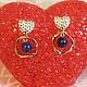 Stud earrings with lapis Lazuli. Stud earrings. Handmade Jewelry. My Livemaster. Фото №5