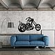 Панно из металла: "Мото". Элементы интерьера. Metal Wall Art. Ярмарка Мастеров.  Фото №4