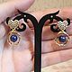 Stud earrings with lapis Lazuli. Stud earrings. Handmade Jewelry. My Livemaster. Фото №4