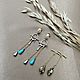 Classic earrings: transformers 'Silver drops', Earrings, Voronezh,  Фото №1