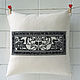 Pillow with hand embroidery Anichkov bridge set of author's cards. Pillow. pillowstown. Online shopping on My Livemaster.  Фото №2