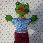 Куклы и игрушки handmade. Livemaster - original item frog. Gloved theatrical doll without legs.. Handmade.