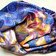 Batik scarf 'Mystical irises'. Shawls1. OlgaPastukhovaArt. My Livemaster. Фото №6