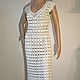 Tiramisu knit dress. Hook, cotton, Dresses, Odessa,  Фото №1