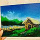 Картина маслом: Карельский домик. Картины. Картины Светланы Дорохиной. Ярмарка Мастеров.  Фото №4