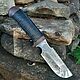 Knife with a 'Harpoon' serrator Zlatoust, Gifts for hunters and fishers, Chrysostom,  Фото №1