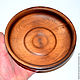 Wooden cedar plate (dish) 21 cm. T13. Plates. ART OF SIBERIA. My Livemaster. Фото №6