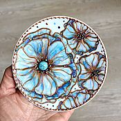 Vase for flowers. Vase with hand painted. Gift