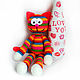 Kitty rainbow. knitted toy. Stuffed Toys. GALAtoys. Online shopping on My Livemaster.  Фото №2