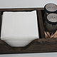 Wooden napkin holder for restaurants and kitchen. black. Napkin holders. derevyannaya-masterskaya-yasen (yasen-wood). My Livemaster. Фото №6