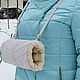 Clutch Bag for hands made of suede and sheepskin fur Milk. Clutch. Katorina Rukodelnica HandMadeButik. My Livemaster. Фото №6