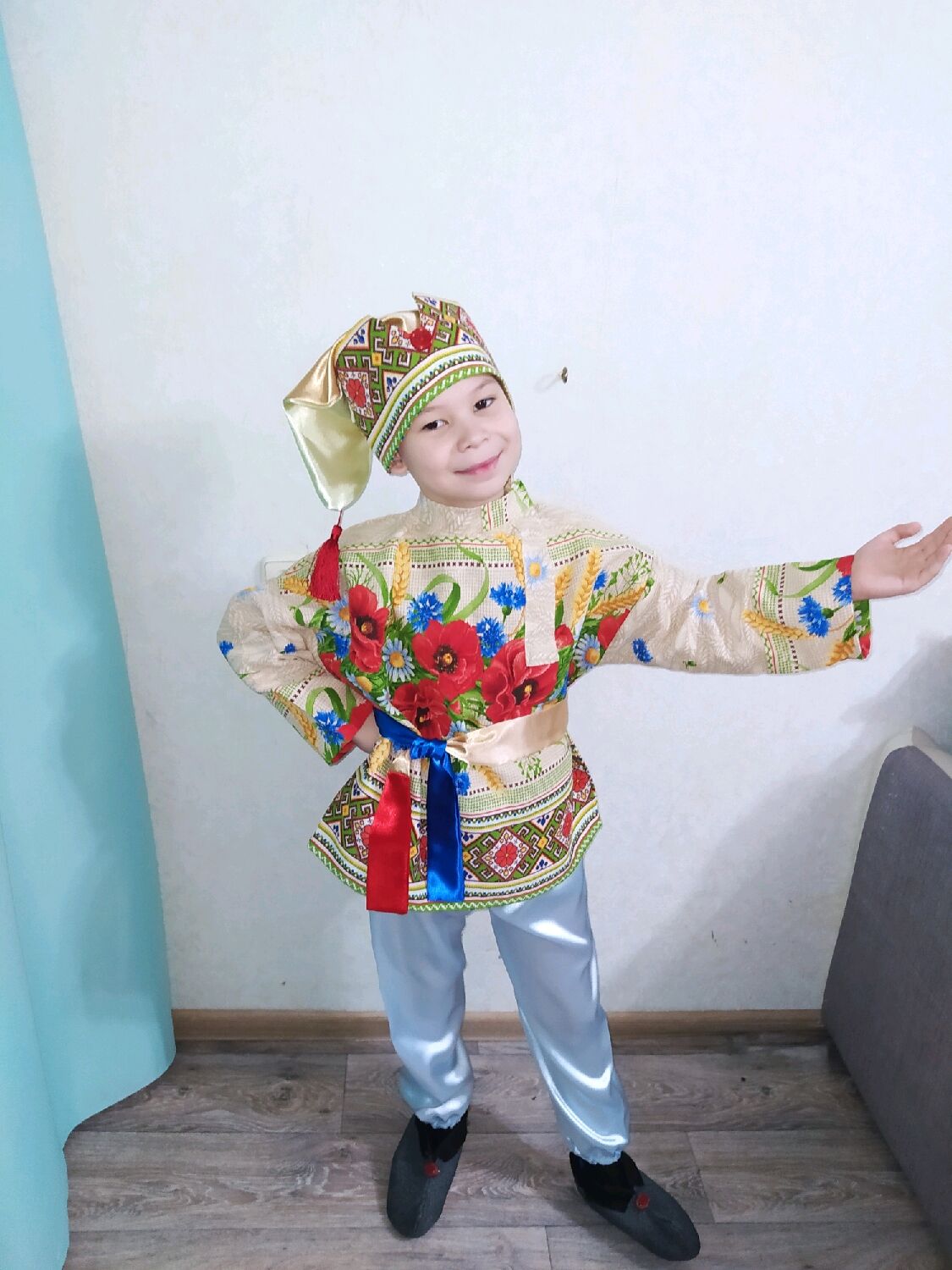 Детский Карнавальный костюм Петрушка, костюм Петрушки, Скомороха, Карнавалия
