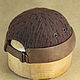 Order Docker beanie tweed and leather hat DBH-43. Bluggae Custom Headwear. Livemaster. . Caps Фото №3
