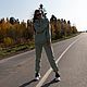 Костюм пуловер и джоггеры с начесом зелёный полынь зима, Спортивные костюмы, Вологда,  Фото №1