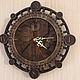 Clock 'Compass' carved wooden, Watch, Voronezh,  Фото №1