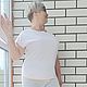 Вязаные женские брюки голубые ажурные расклешенные  бисер  хлопок шелк. Брюки. Вязаная одежда на заказ от Ольги. Ярмарка Мастеров.  Фото №4