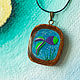 Wood pendants. Pendants. Made by mushroom. Online shopping on My Livemaster.  Фото №2