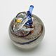 Декоративное яблоко коричневое фигурка из стекла. Статуэтки. GlassFusionStore. Интернет-магазин Ярмарка Мастеров.  Фото №2