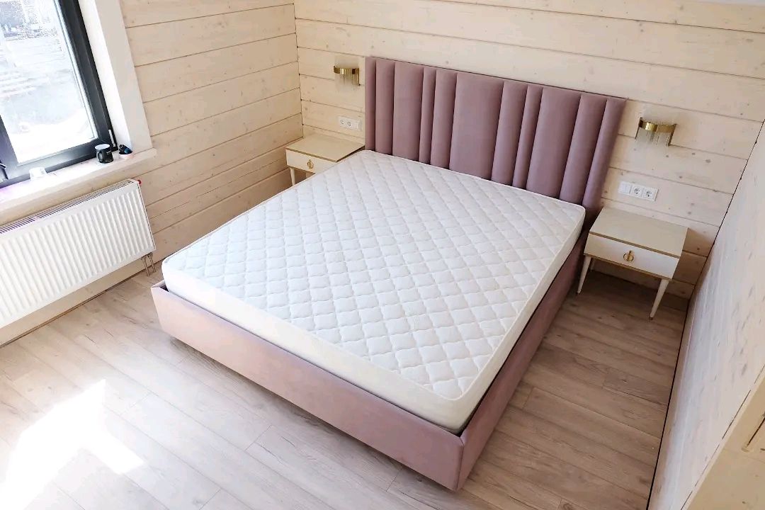 Кровать с мягкими панелями в изголовье "Лион", Кровати, Москва,  Фото №1