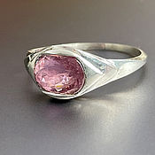 Украшения handmade. Livemaster - original item Silver ring with large pink Tourmaline (Rubellite). Handmade.