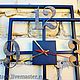 Wall clock Loft geometric. Watch. Welding and Forging. My Livemaster. Фото №6