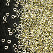 Материалы для творчества handmade. Livemaster - original item Miyuki Beads 11/0 No№4201 Japanese Miyuki beads round 5g Silver. Handmade.