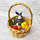 Soap Basket for Easter Handmade Gift Rabbit Easter, Soap, Moscow,  Фото №1