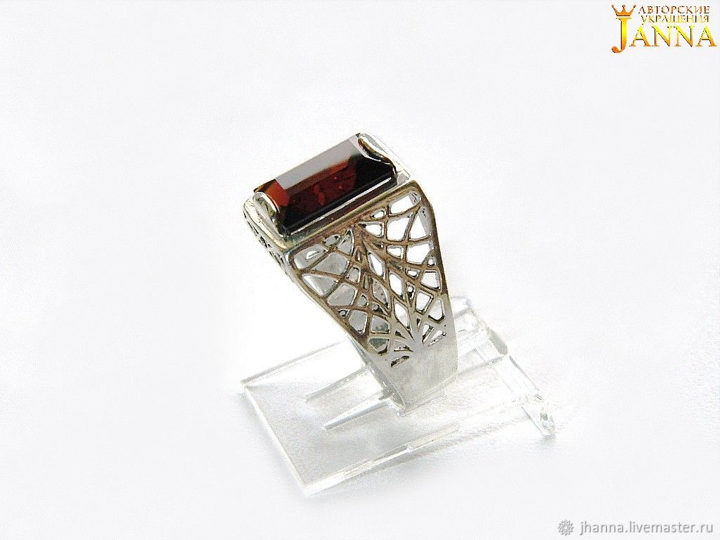 Garnet. ' Triumph ' ring with garnet, Ring, Volgograd,  Фото №1