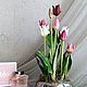 Тюльпаны в вазе силиконовые. Композиции. VIVA-FLORA от Оксаны Миткевич. Ярмарка Мастеров.  Фото №4