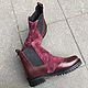 Order Chelsea 'Burgundy leather/Burgundy suede». Hitarov (Hitarov). Livemaster. . Chelsea boots Фото №3