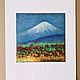 Order Oil pastel painting Japanese landscape 'Combination' 280h280 mm. chuvstvo-pozitiva (chuvstvo-pozitiva). Livemaster. . Pictures Фото №3