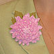`Клубничный зефир` хризантема из фоамирана, брошь. Диаметр цветка 9 см.
МамиНа мастерская. Ярмарка мастеров