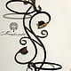Wrought iron wall holder for two pots. Flower stand. Makarov&sons. Online shopping on My Livemaster.  Фото №2