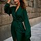 Dress-robe ' Emerald Kimono'. Dresses. Alexandra Maiskaya. My Livemaster. Фото №4