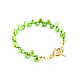 Green Pearl Bracelet, Pearl Bracelet decoration. Bead bracelet. Irina Moro. My Livemaster. Фото №4
