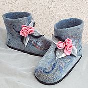 Обувь ручной работы handmade. Livemaster - original item Women`s valenochki slippers on the sole. Handmade.