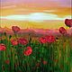 Oil Painting Red Poppies Field with Flowers, Pictures, Novokuznetsk,  Фото №1